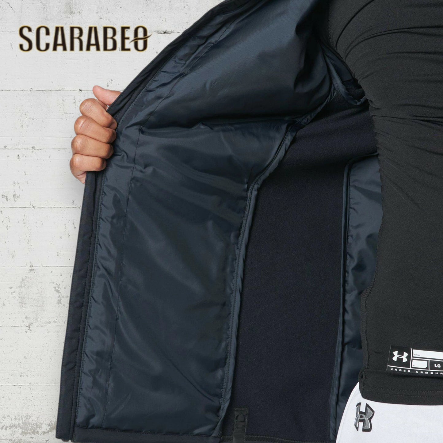 アンダーアーマー ジャケット メンズ UA ウォーム ジャケット 1381257 ベースボール 野球 トレーニング アウター 中綿 撥水 保温 防寒 フルジップ 長袖 UNDER ARMOUR 1381257-001