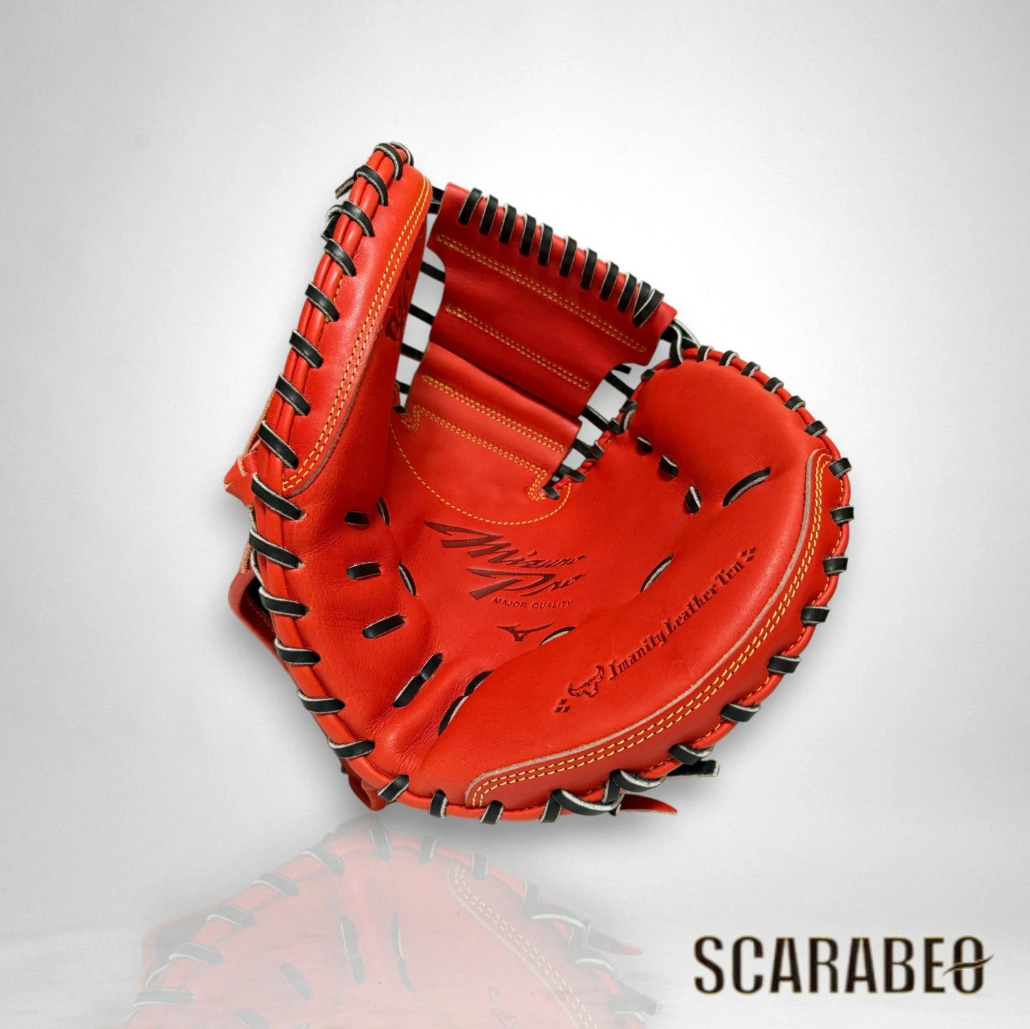 ミズノプロ 號 硬式 キャッチャーミット 捕手用 AXI型 右投げ用 スプレンディッドオレンジ 1AJCH99700 BSSショップ限定 miz22ss 硬式グローブ グラブ 袋付き