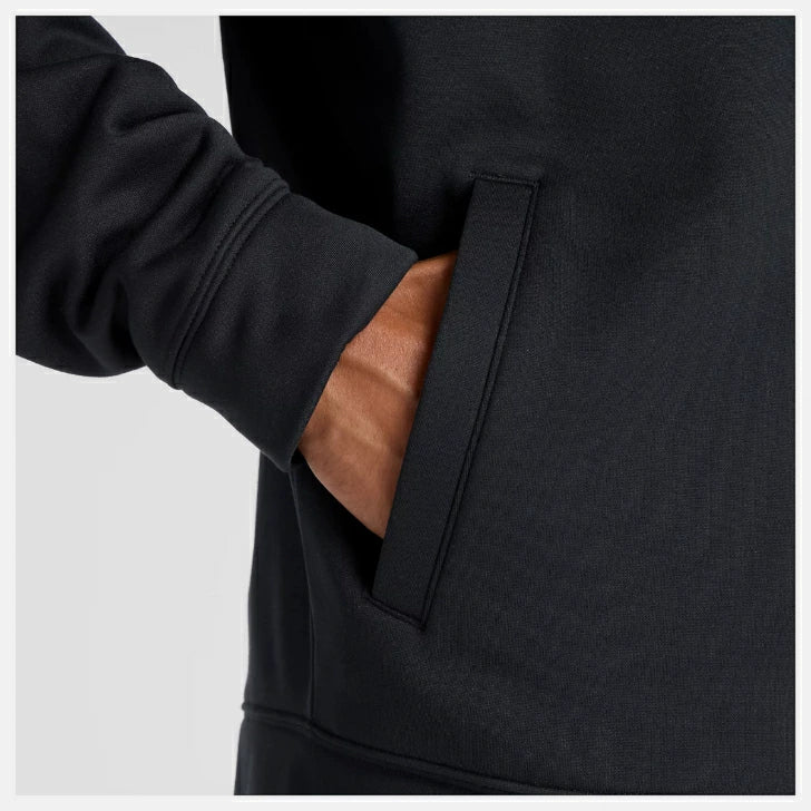 ニューバランス New Balance Double Knit Hoodie Jacket メンズ ダブルニット フーディ ジャケット スウェット パーカー 保温 リサイクルポリエステル AMJ53174BK amj53174-bk