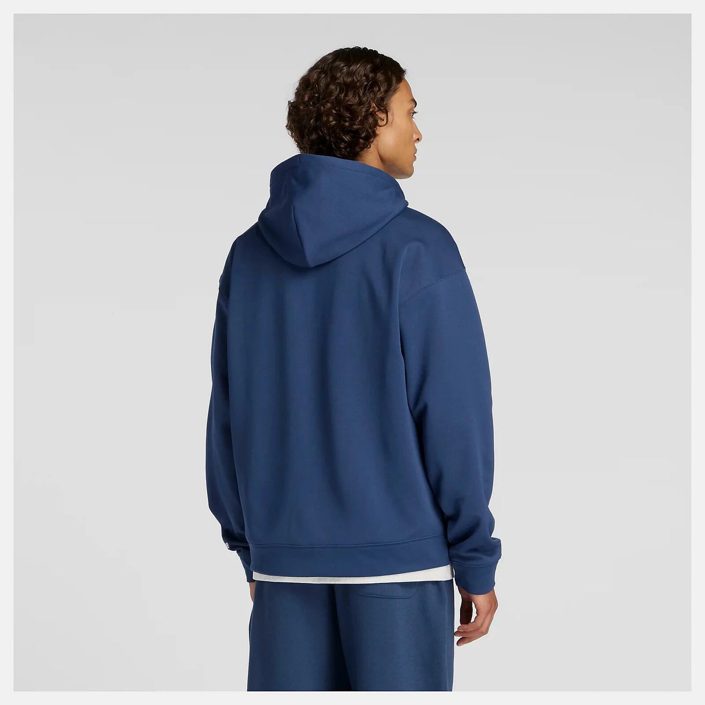 ニューバランス New Balance Double Knit Hoodie Jacket メンズ ダブルニット フーディ ジャケット スウェット パーカー 保温 リサイクルポリエステル NB NAVY AMJ53174-nny