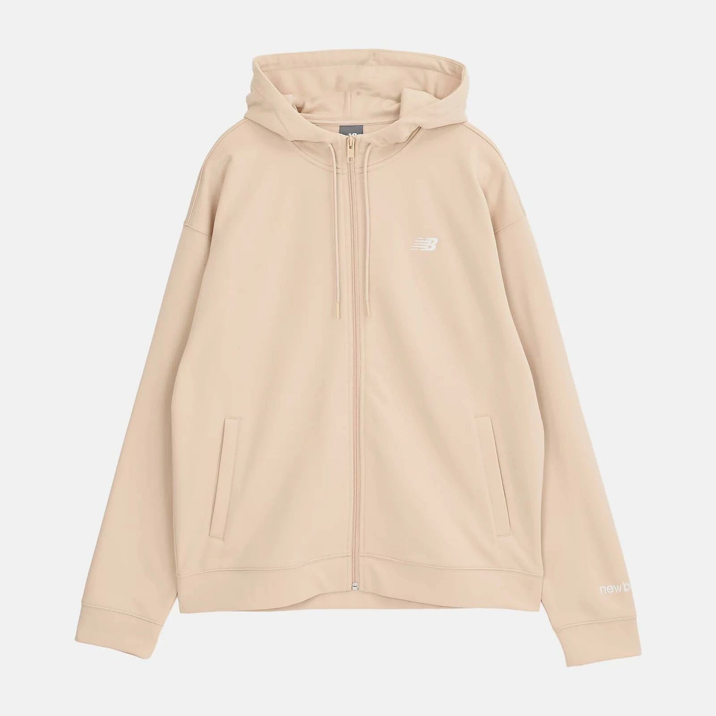 ニューバランス New Balance Double Knit Hoodie Jacket メンズ ダブルニット フーディ ジャケット スウェット パーカー 保温 リサイクルポリエステル DESERT CLAY amj53174-dla