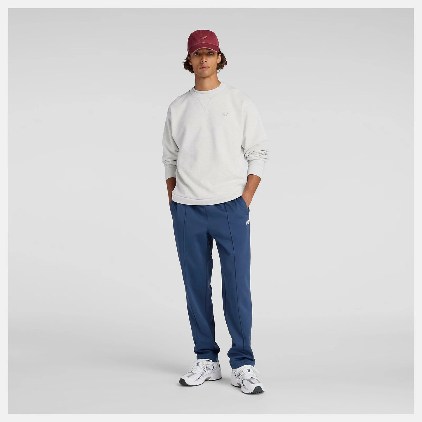ニューバランス New Balance Brushed Double Knit Pant メンズ ダブルニット パンツ スウェット 裏起毛 保温 リサイクルポリエステル AMP53175 amp53175-nny