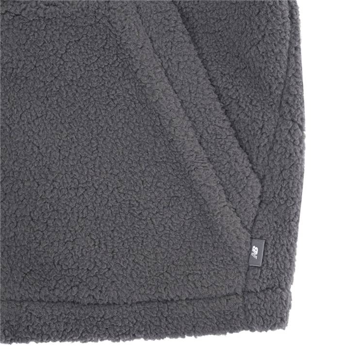 ニューバランス ジュニア ボアジャケット ABJ55566 キッズ 裏地付き シューパッチ フリース アウター NB 子供服 モコモコ 防寒 ブラック new balance 2025秋冬