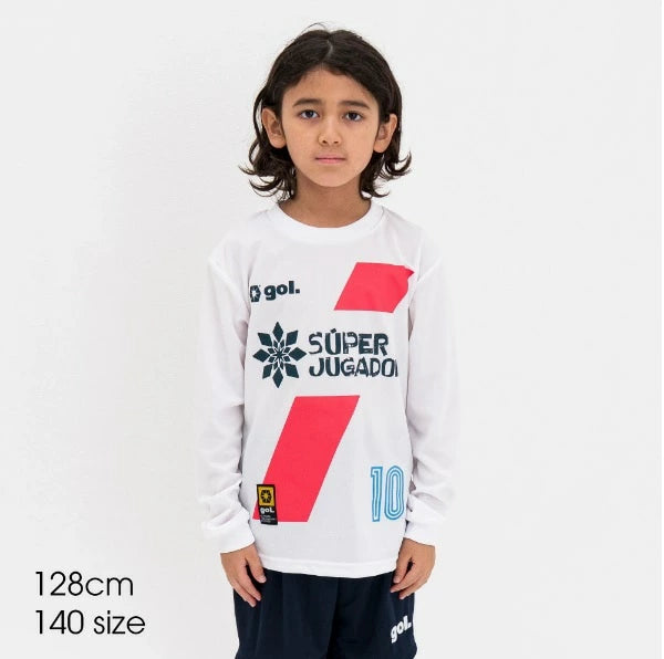 gol. ゴル 長袖ドライシャツ SUPER G591-023／G591-023J メンズ レディース ジュニア サッカー フットサル トレーニングウェア 吸汗速乾 UVカット ストレッチ 25AW