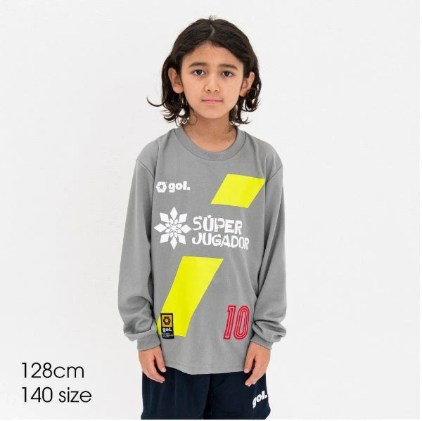 gol. ゴル 長袖ドライシャツ SUPER G591-023／G591-023J メンズ レディース ジュニア サッカー フットサル トレーニングウェア 吸汗速乾 UVカット ストレッチ 25AW