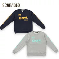 gol.(ゴル) ジュニア スウェットシャツ LOGOS G593-018J トレーナー 子供服 スポーツ カジュアル サッカー フットサル 3シーズン対応 クルーネック 裏毛 トップス