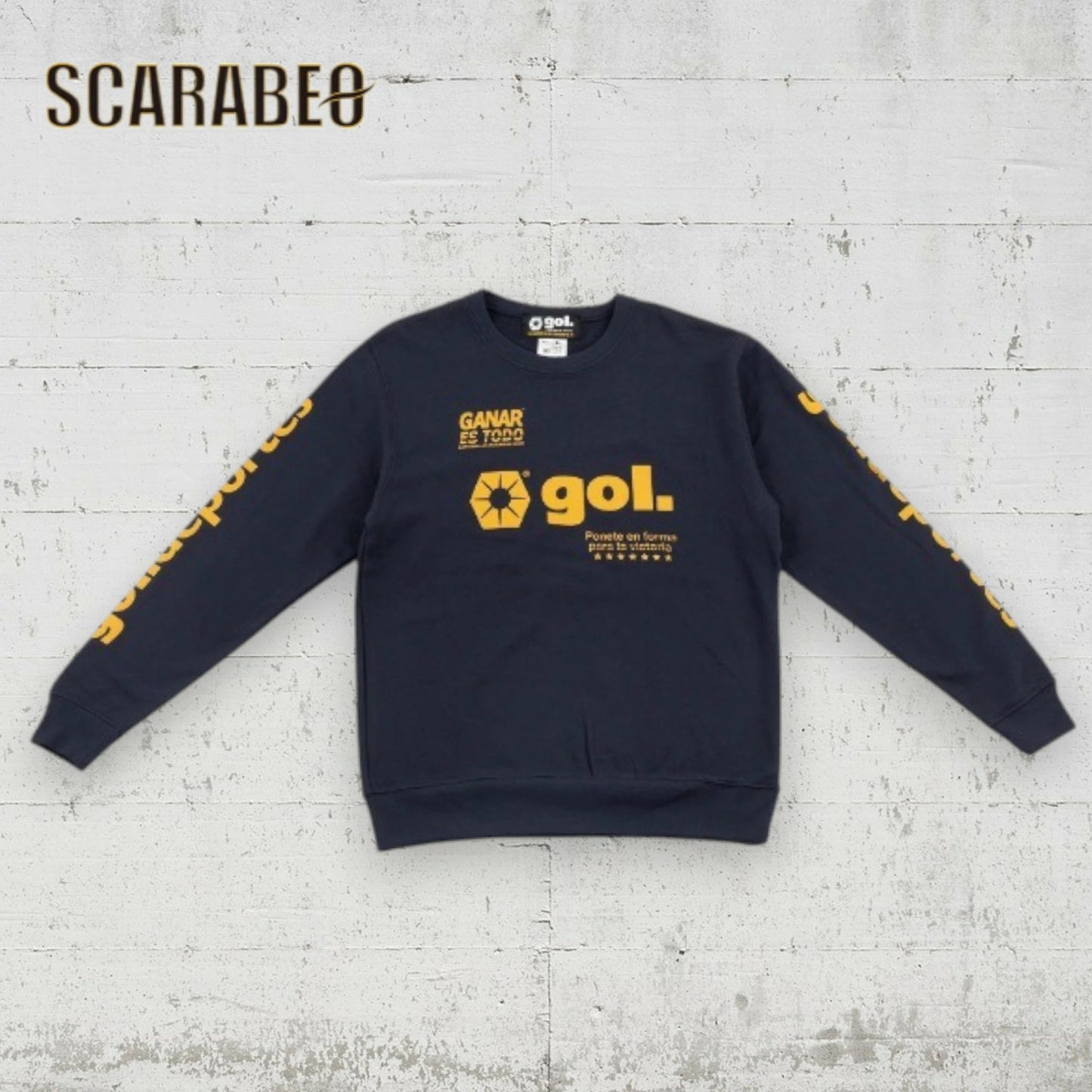 gol.(ゴル) ジュニア スウェットシャツ LOGOS G593-018J トレーナー 子供服 スポーツ カジュアル サッカー フットサル 3シーズン対応 クルーネック 裏毛 トップス