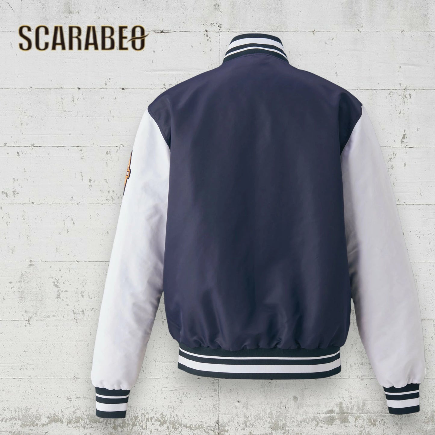 ZETT by BEAMS DESIGN スタジアムジャケット BOG72201 メンズ アウター 中綿入り ナイロン ブラック ネイビー ジェット ビームスデザイン bog72201