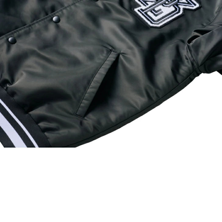 ZETT by BEAMS DESIGN スタジアムジャケット BOG72201 メンズ アウター 中綿入り ナイロン ブラック ネイビー ジェット ビームスデザイン bog72201