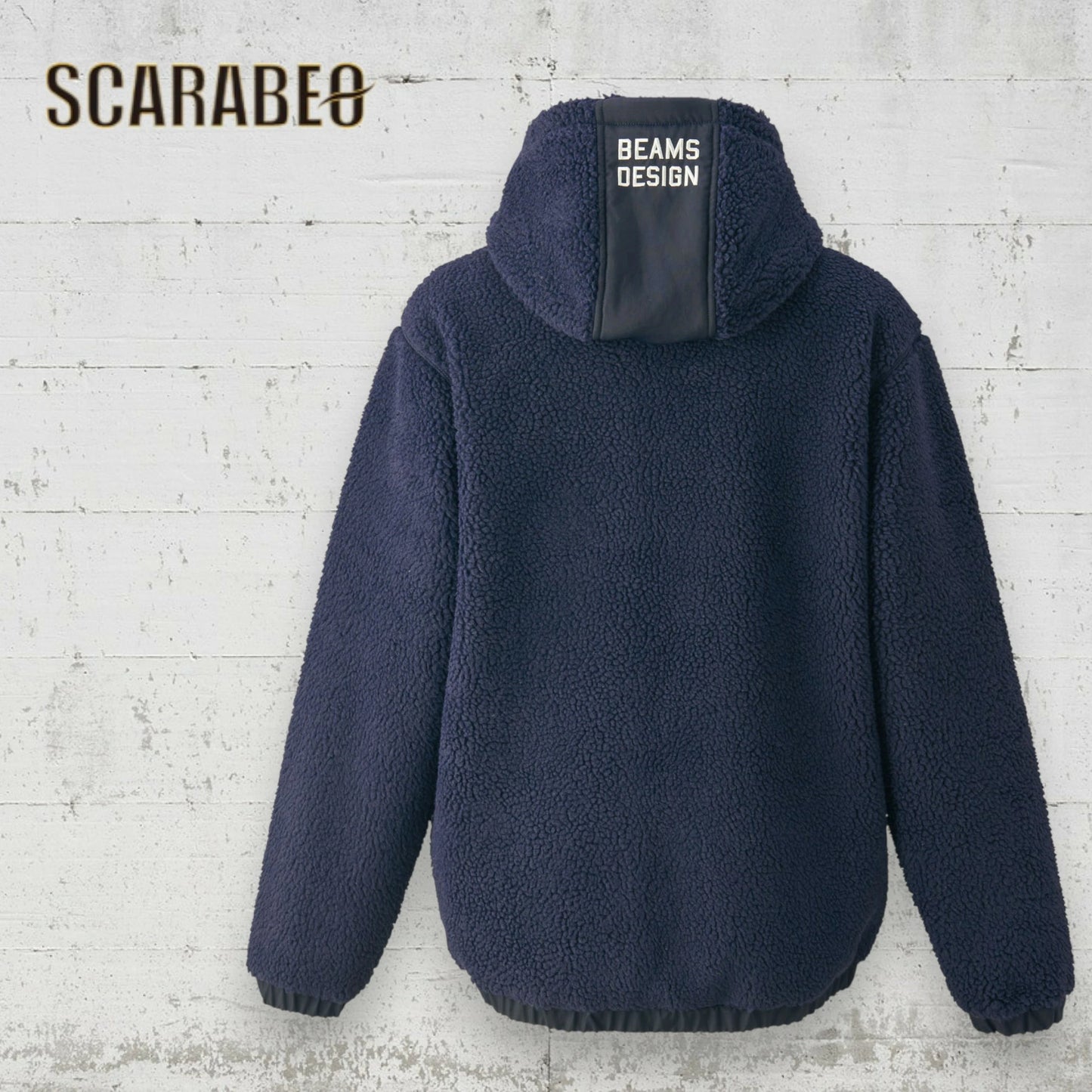 ZETT by BEAMS DESIGN フリースジャケット BOF73903 メンズ アウター ボア 裏起毛 保温 フリース ブラック ネイビー ベージュ ジェット ビームスデザイン bof73903