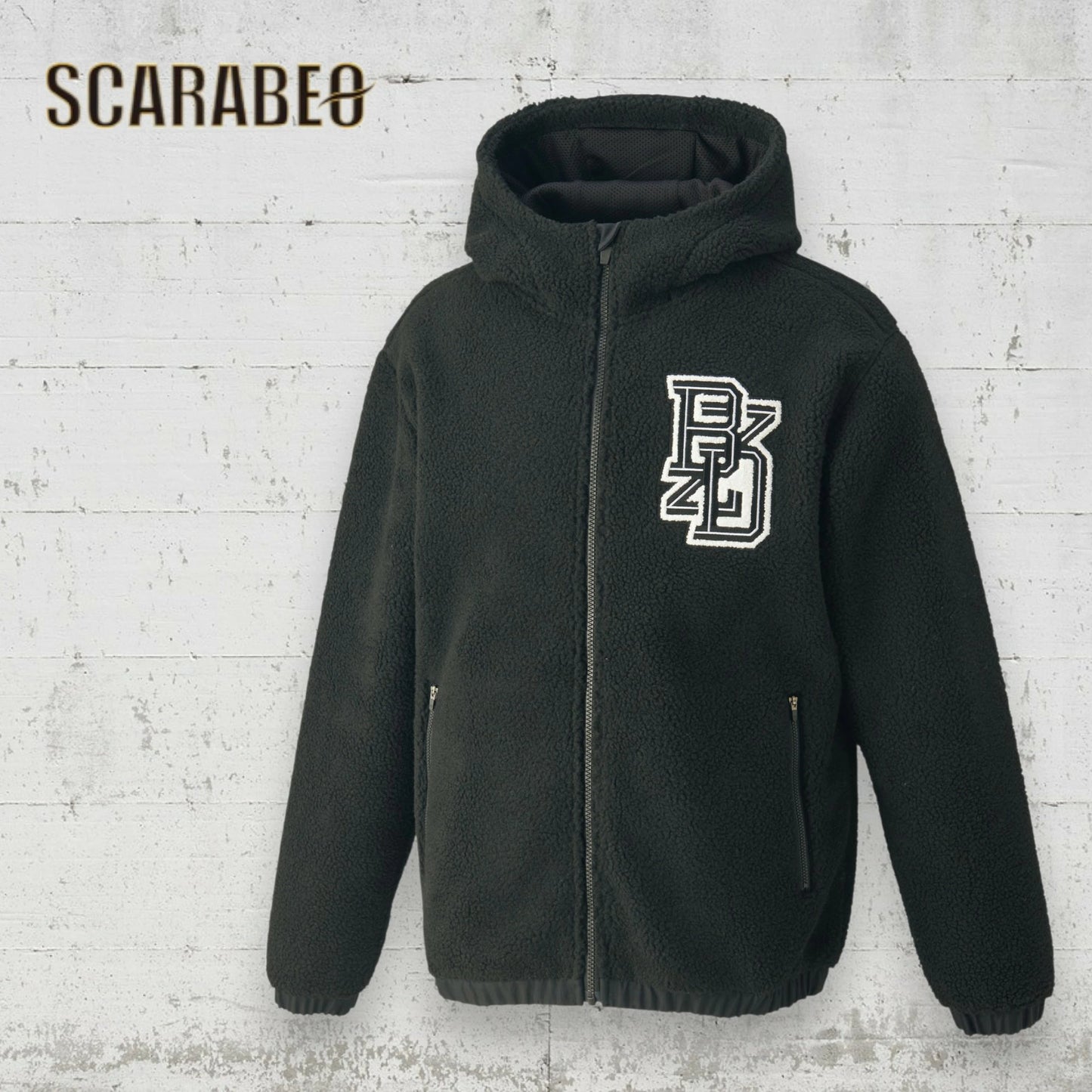 ZETT by BEAMS DESIGN フリースジャケット BOF73903 メンズ アウター ボア 裏起毛 保温 フリース ブラック ネイビー ベージュ ジェット ビームスデザイン bof73903