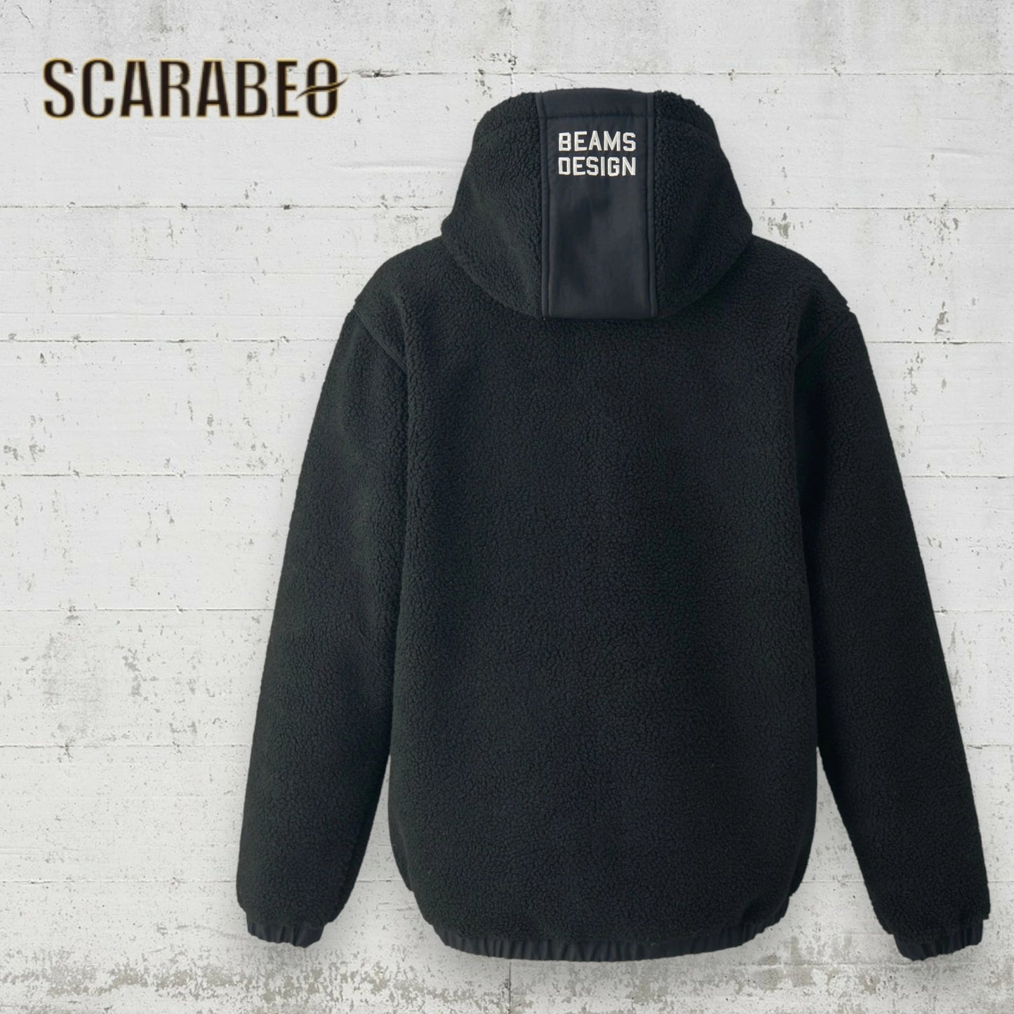 ZETT by BEAMS DESIGN フリースジャケット BOF73903 メンズ アウター ボア 裏起毛 保温 フリース ブラック ネイビー ベージュ ジェット ビームスデザイン bof73903