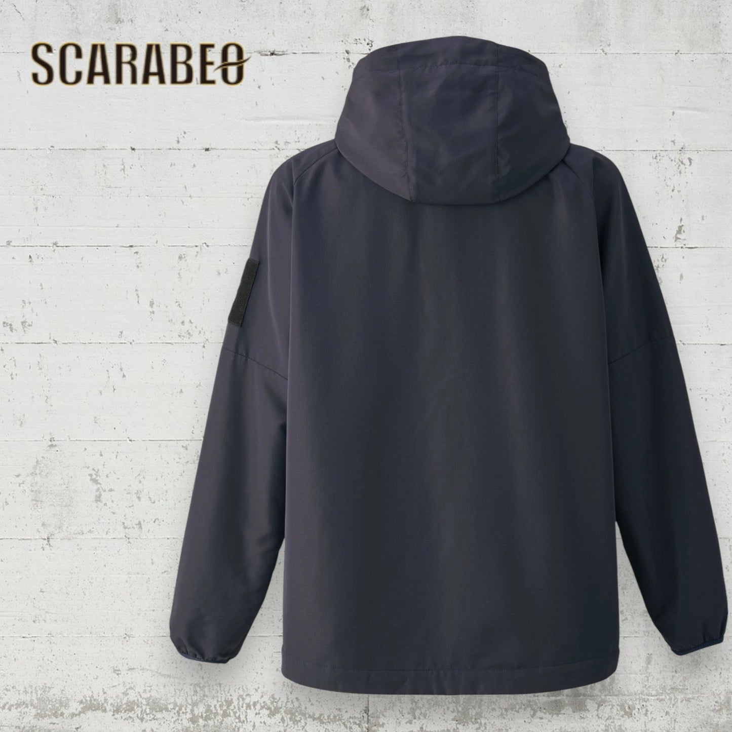 ZETT by BEAMS DESIGN ハーフジップウォームジャケット BOW72302 メンズ 裏起毛 防寒 プルオーバー リップストップ ネイビー ジェット ビームスデザイン bow72302