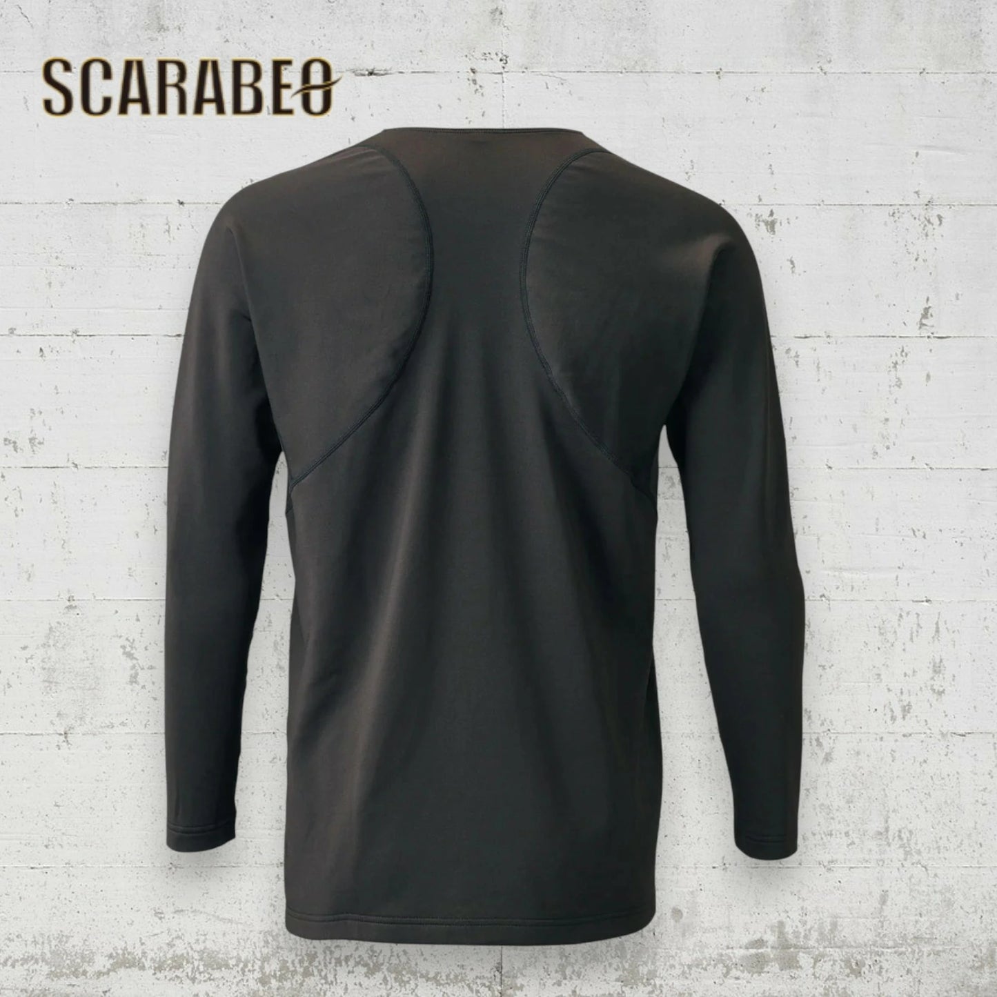 ZETT 裏起毛クルーネック長袖アンダーシャツ HEAT-Z BO8662 メンズ 保温 ストレッチ インナー ブラック ネイビー bo8662