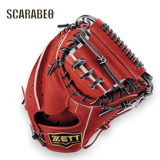 ゼット ZETT 軟式 キャッチャーミット ジュニア 右投げ 少年野球 捕手用 ネオステイタス NEOSTATUS BJCB70512N 2025年後期モデル ボルドーブラウン×ブラック bjcb70512n-4019