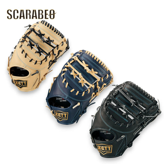 ゼット ZETT 限定 少年軟式 ファーストミット ゼロワンステージ 一塁手用 ジュニア J号対応 右投げ 野球 グローブ グラブ BJFB71513F パステルブラウン×ブラック／ブラック／ネイビー×パステルブラウン 2025年モデル bjfb71513f