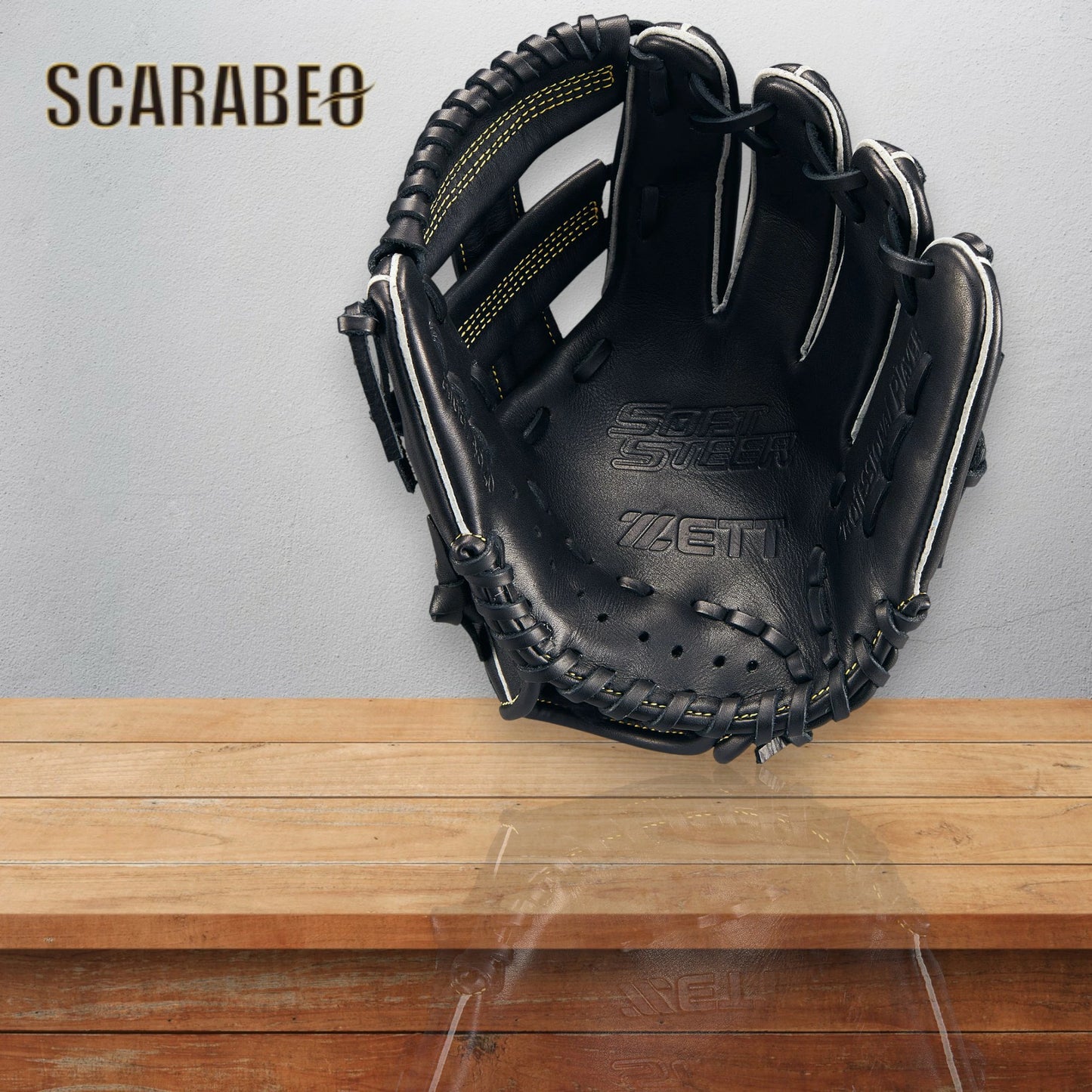 ゼット ZETT ジュニア 軟式グラブ ソフトステア オールラウンド用 右投げ 左投げ 子供用 少年野球 BJGB74520 ブラック Sサイズ 2025年モデル bjgb74520f-1900