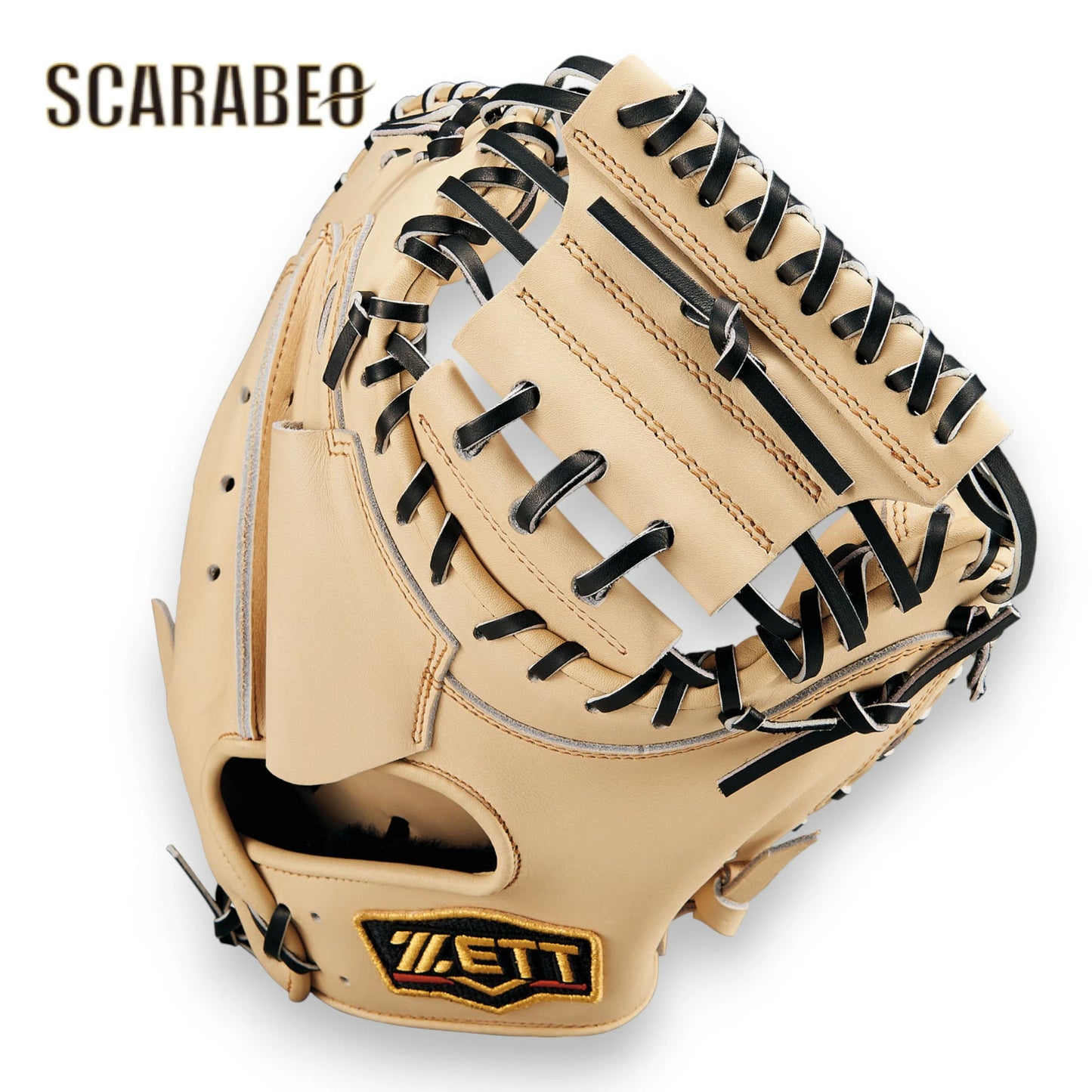 ゼット ZETT 軟式 キャッチャーミット プロステイタス 森タイプ 捕手用 右投げ BRCB30960G-3219 パステルブラウン×ブラック 2025年モデル 野球 グラブ グローブ brcb30960g-3219