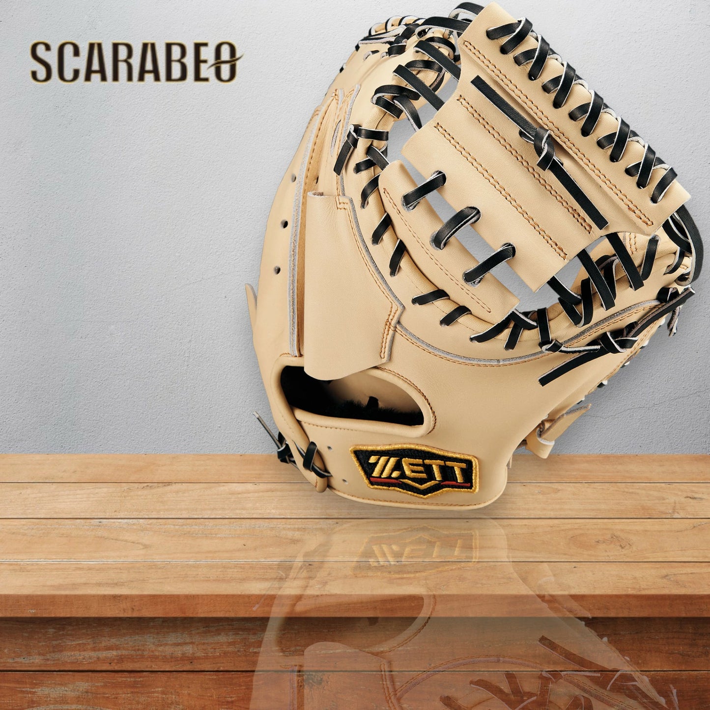 ゼット ZETT 軟式 キャッチャーミット プロステイタス 森タイプ 捕手用 右投げ BRCB30960G-3219 パステルブラウン×ブラック 2025年モデル 野球 グラブ グローブ brcb30960g-3219