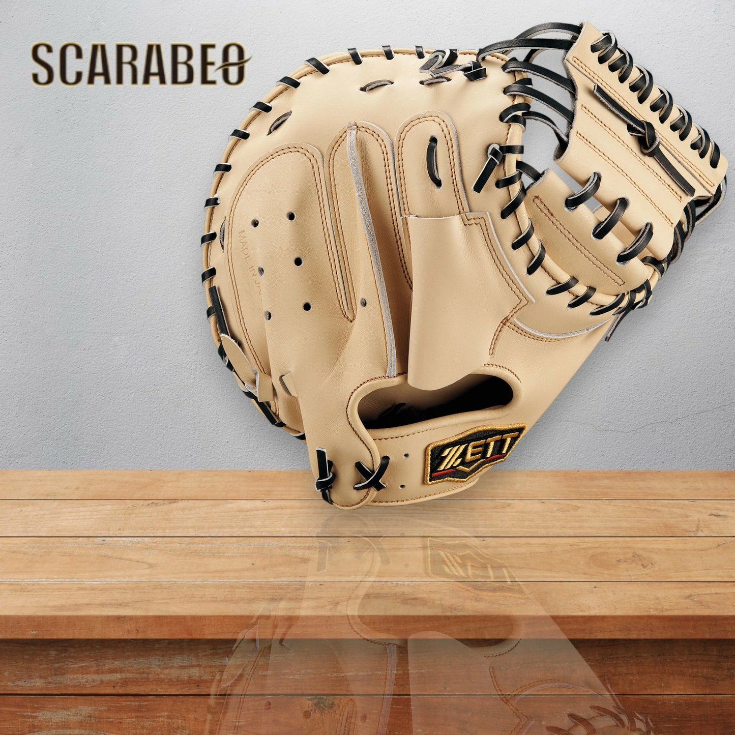 ゼット ZETT 軟式 キャッチャーミット プロステイタス 森タイプ 捕手用 右投げ BRCB30960G-3219 パステルブラウン×ブラック 2025年モデル 野球 グラブ グローブ brcb30960g-3219