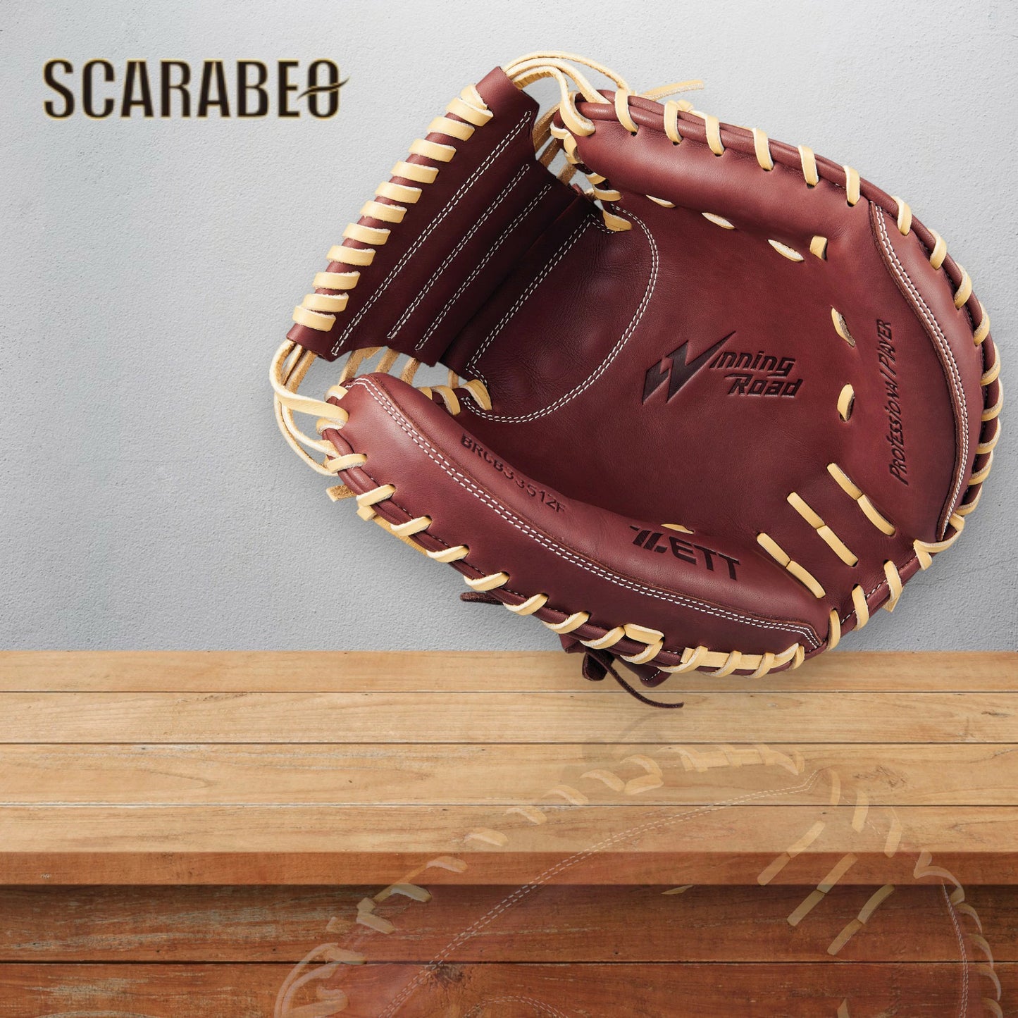 ゼット ZETT 限定 軟式 キャッチャーミット ウイニングロード 捕手用 大人・一般用 牛革 BRCB33512F-3732A チョコブラウン×パステルブラウン 2025年モデル 野球 グラブ グローブ brcb33512f-3732a