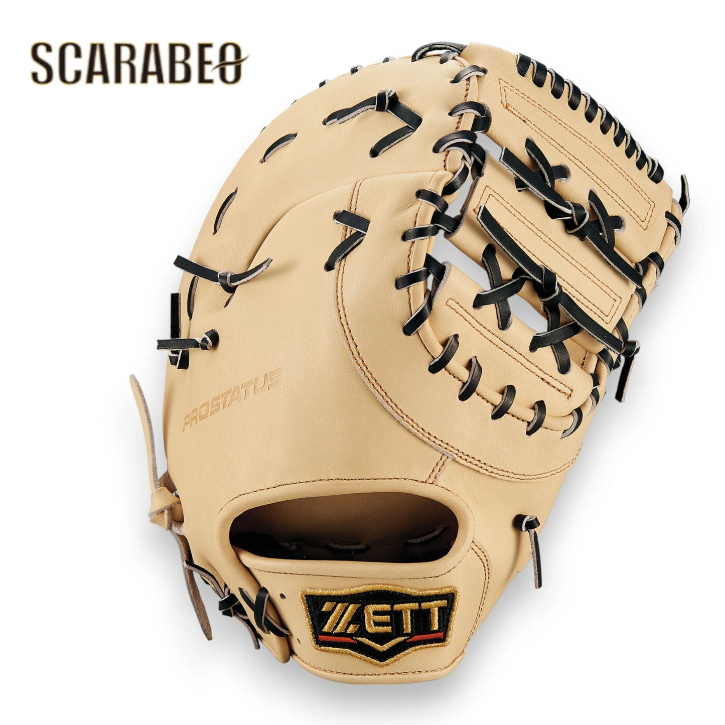 ゼット ZETT 一般軟式ファーストミット メンズ 一塁手用 プロステイタスシリーズ 軟式グラブ 右投げ 左投げ BRFB30233G パステルブラウン×ブラック／ブラウン×オークブラウン 2025年モデル 野球 グラブ brfb30233g-3219