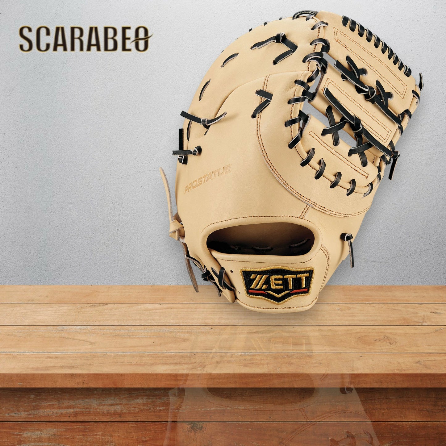 ゼット ZETT 一般軟式ファーストミット メンズ 一塁手用 プロステイタスシリーズ 軟式グラブ 右投げ 左投げ BRFB30233G パステルブラウン×ブラック／ブラウン×オークブラウン 2025年モデル 野球 グラブ brfb30233g-3219
