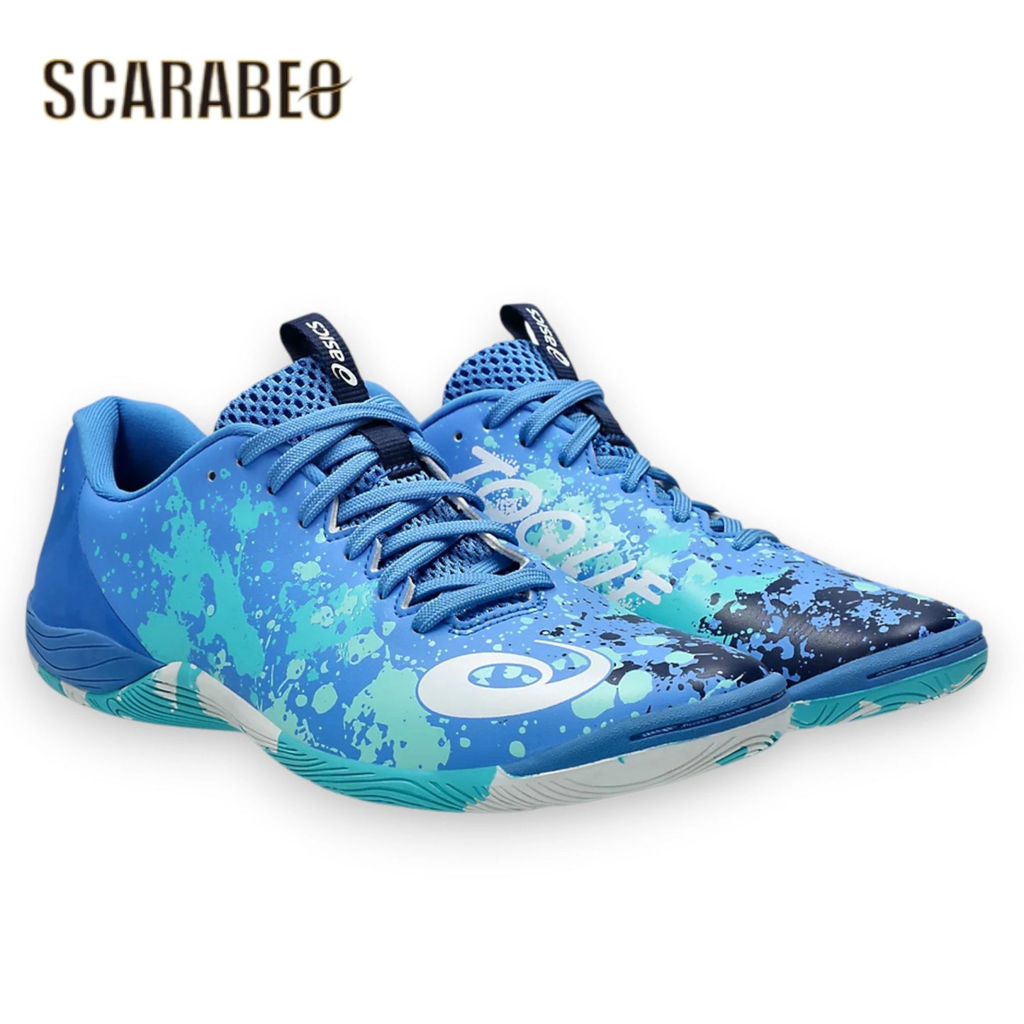 asics アシックス TOQUE 8 TF インドア フットサルシューズ メンズ/ジュニア BLUE COAST/WHITE 1113A044 400 1113a044-400