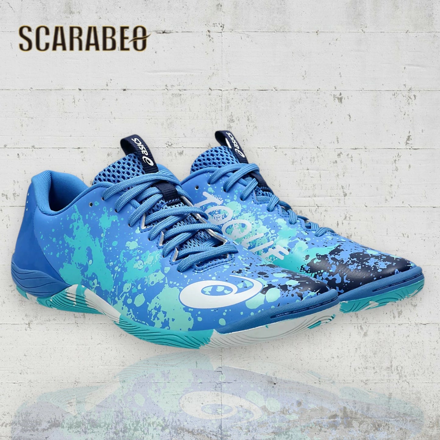 asics アシックス TOQUE 8 TF インドア フットサルシューズ メンズ/ジュニア BLUE COAST/WHITE 1113A044 400 1113a044-400