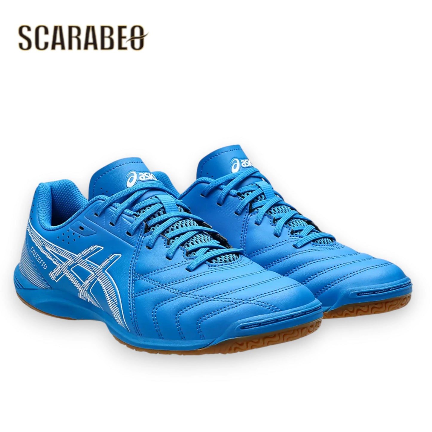 asics アシックス CALCETTO WD 9 フットサルシューズ インドア ワイドモデル 安定性 クッション性 ノンマーキング Directoire Blue/White 1113A037.400 1113a037-400