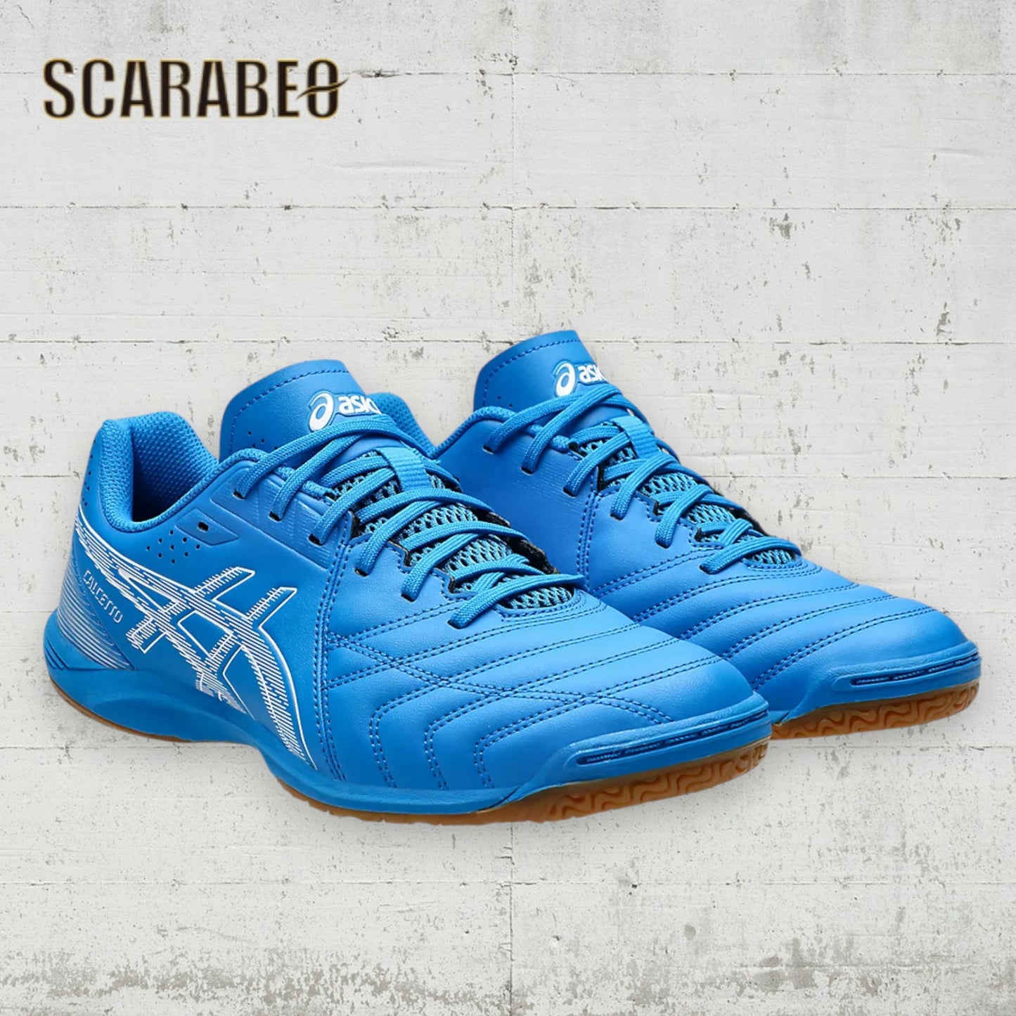 asics アシックス CALCETTO WD 9 フットサルシューズ インドア ワイドモデル 安定性 クッション性 ノンマーキング Directoire Blue/White 1113A037.400 1113a037-400