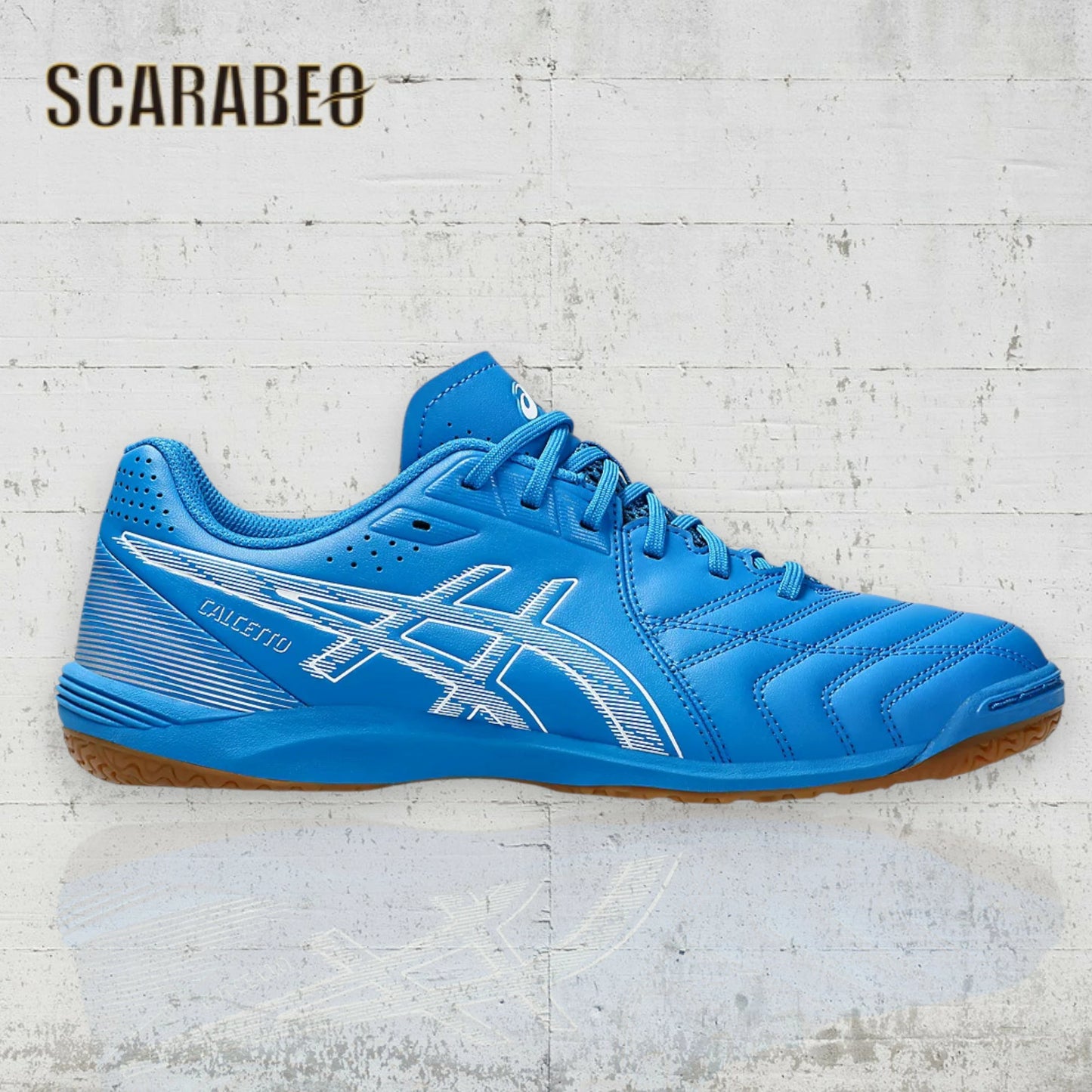 asics アシックス CALCETTO WD 9 フットサルシューズ インドア ワイドモデル 安定性 クッション性 ノンマーキング Directoire Blue/White 1113A037.400 1113a037-400