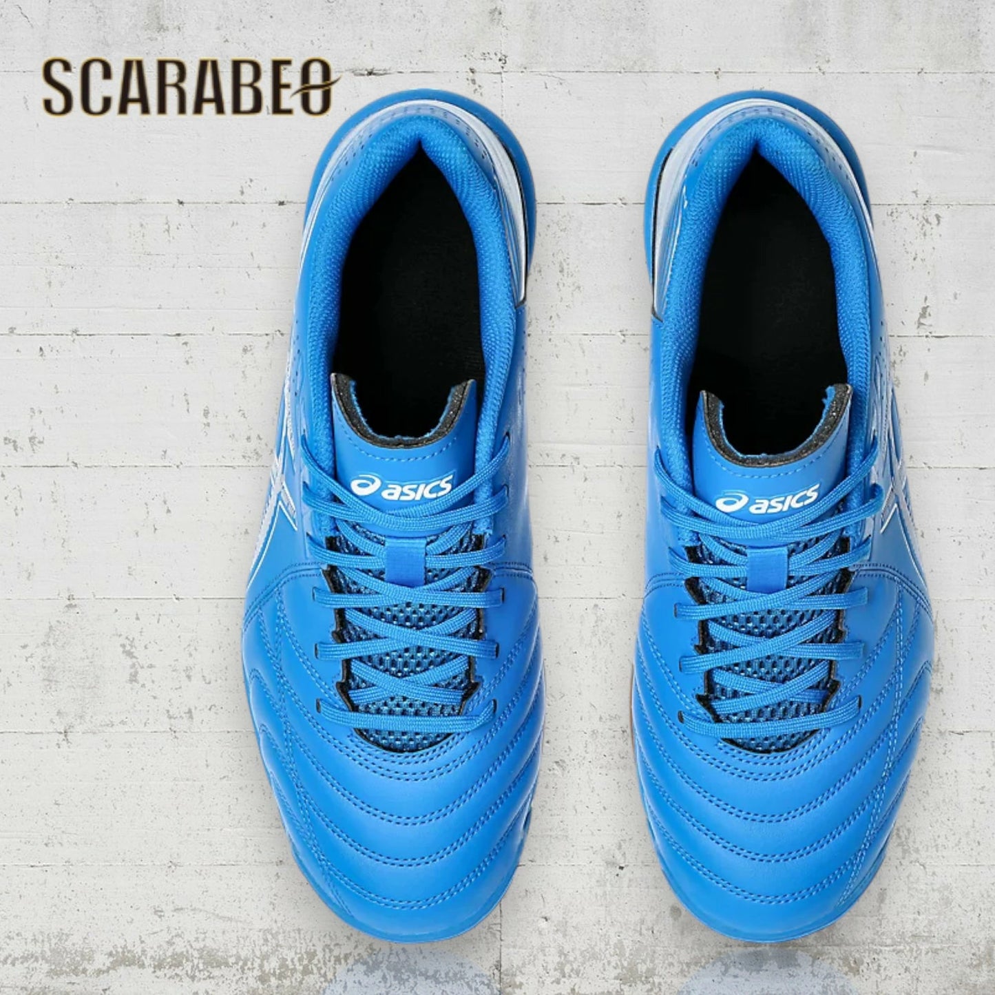 asics アシックス CALCETTO WD 9 フットサルシューズ インドア ワイドモデル 安定性 クッション性 ノンマーキング Directoire Blue/White 1113A037.400 1113a037-400