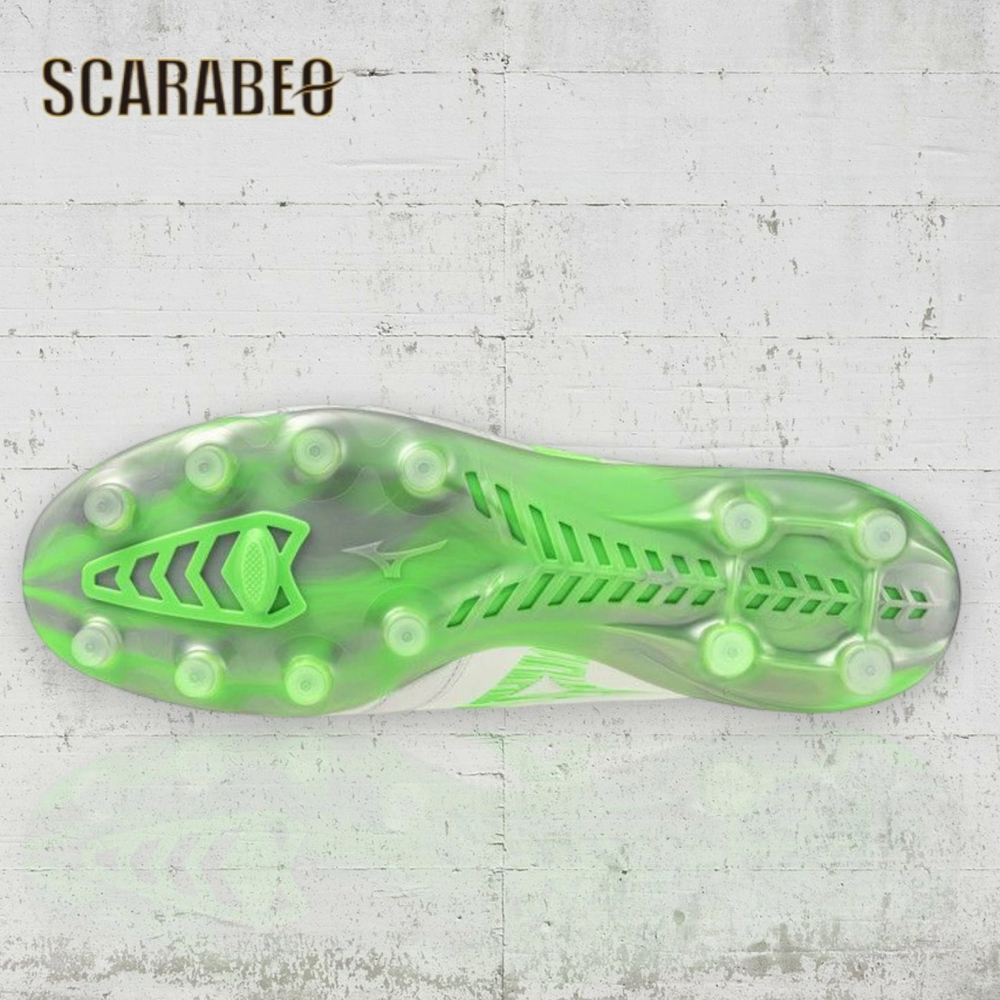 MIZUNO ミズノ モナルシーダ NEO 3 ELITE サッカースパイク 天然皮革 カンガルーレザー 軽量モデル 2E相当 P1GA252037 ホワイトパール×グリーン p1ga252037