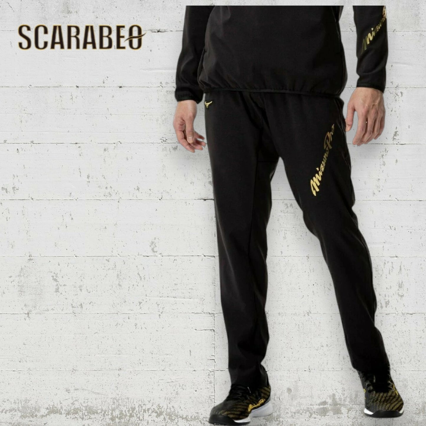 MIZUNO PRO ミズノプロ テックシールド パンツ ユニセックス 防風 ストレッチ トレーニングウェア ブラック 09 12JFBW7709 12jfcw7709