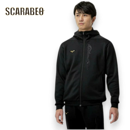 ミズノプロ ストレッチスウェットフーディ ユニセックス メンズ レディース トレーニングウェア パーカー 野球ウェア ブラック 12JECK7909 MIZUNO PRO