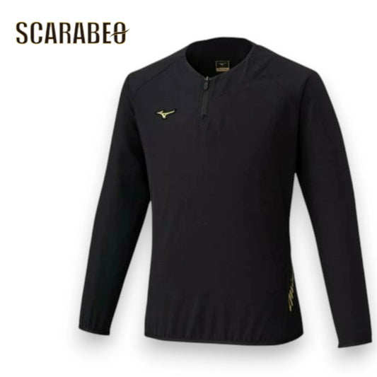 MIZUNO PRO ミズノプロ トレーニングジャケット 長袖 ユニセックス ストレッチ布帛 ブラック 12jecj7009