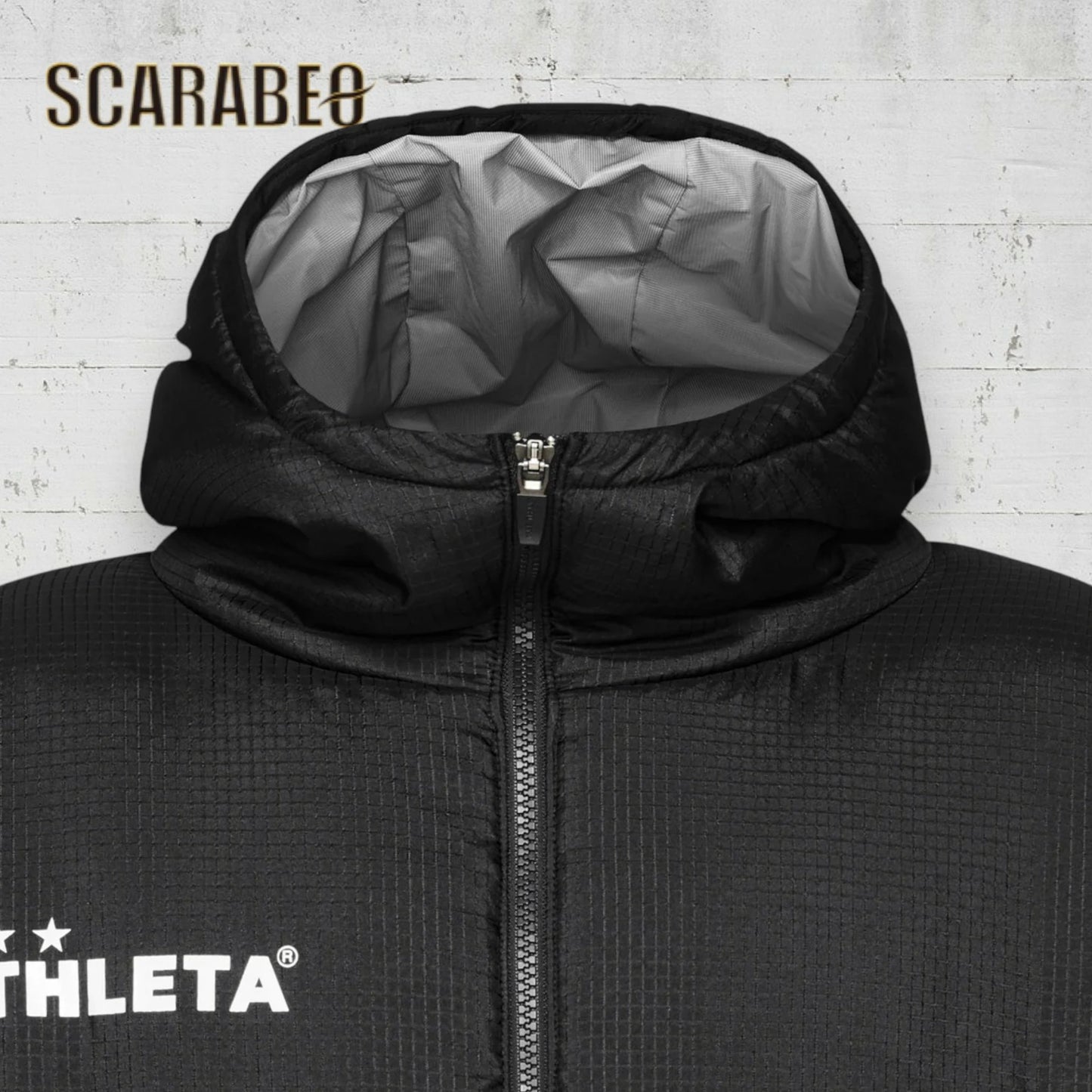 アスレタ ベンチコート ジュニア 中綿 ロングコート 防寒コート ロングベンチコート サッカー フットサル スポーツ観戦 ブラック 70 04167j ATHLETA Jr 04167j-70