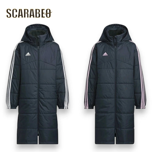 アディダス ベンチコート ジュニア キッズ 男の子 女の子 ロングコート ボアコート 防寒コート 秋冬 kwy19