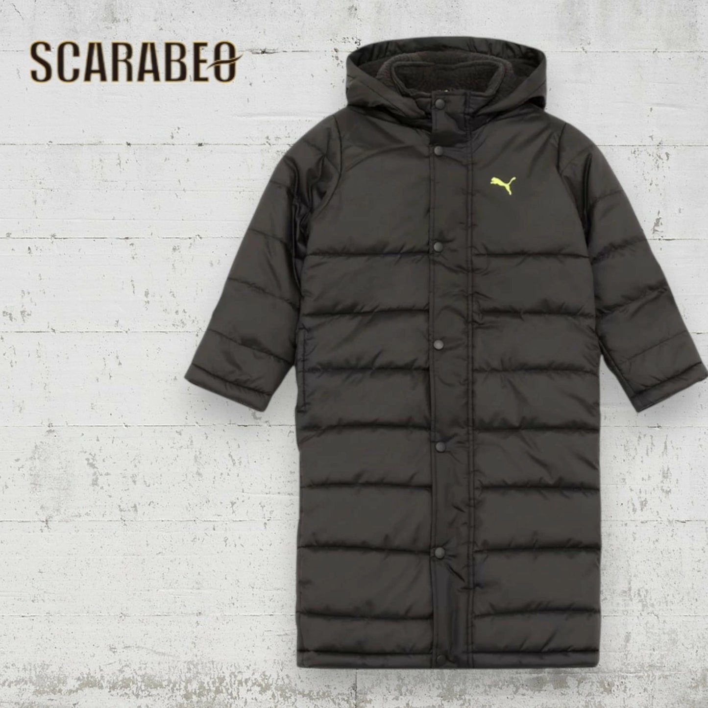 プーマ ボーイズ アクティブ スポーツ ベンチコート ロング丈 キッズ ジュニア 120cm 130cm 140cm 150cm 160cm 防寒コート 裏起毛 長袖 PUMA Black New Navy サッカー 野球 練習着 タウンユース 689982