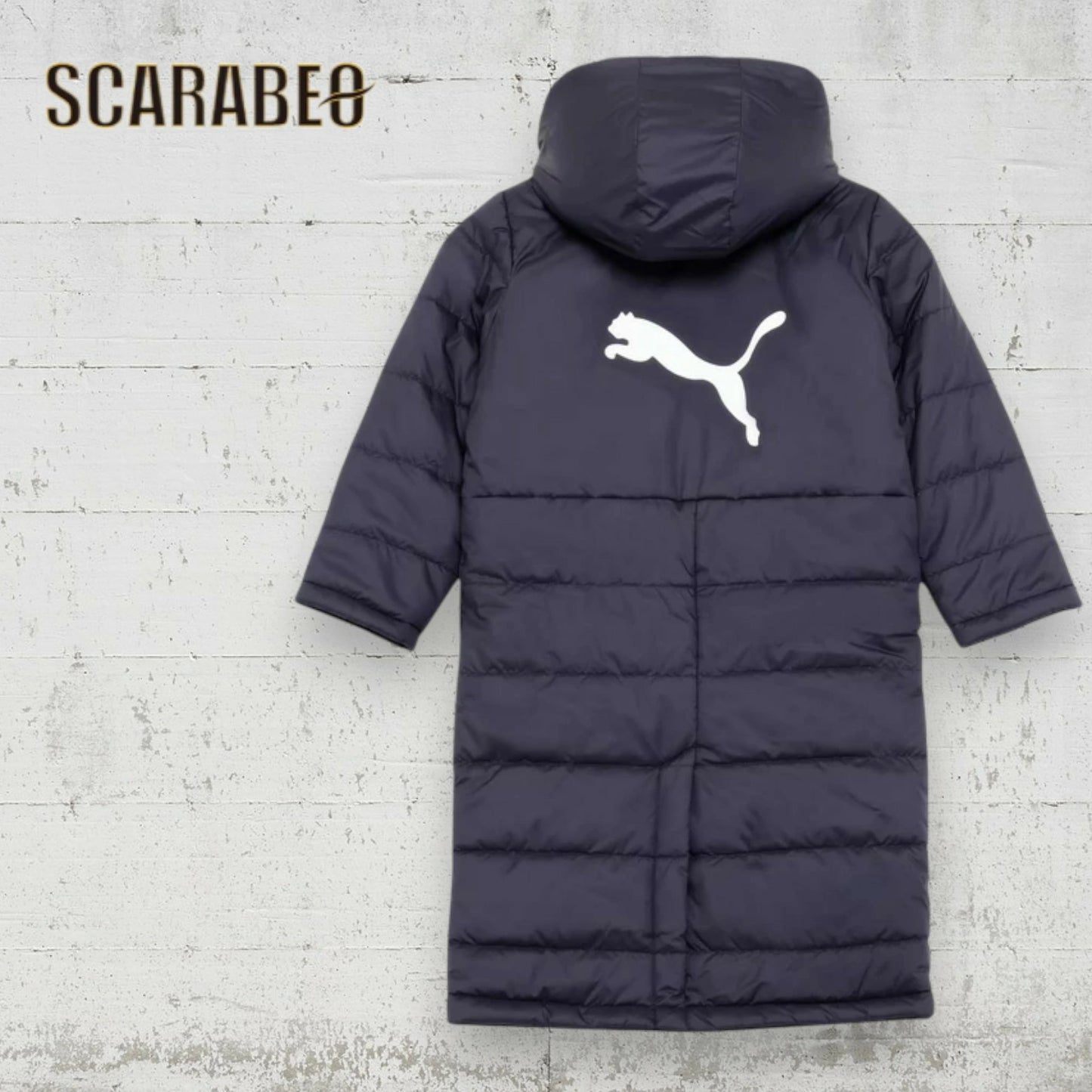 プーマ ボーイズ アクティブ スポーツ ベンチコート ロング丈 キッズ ジュニア 120cm 130cm 140cm 150cm 160cm 防寒コート 裏起毛 長袖 PUMA Black New Navy サッカー 野球 練習着 タウンユース 689982