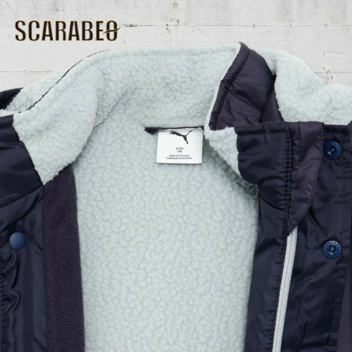 プーマ ボーイズ アクティブ スポーツ ベンチコート ロング丈 キッズ ジュニア 120cm 130cm 140cm 150cm 160cm 防寒コート 裏起毛 長袖 PUMA Black New Navy サッカー 野球 練習着 タウンユース 689982