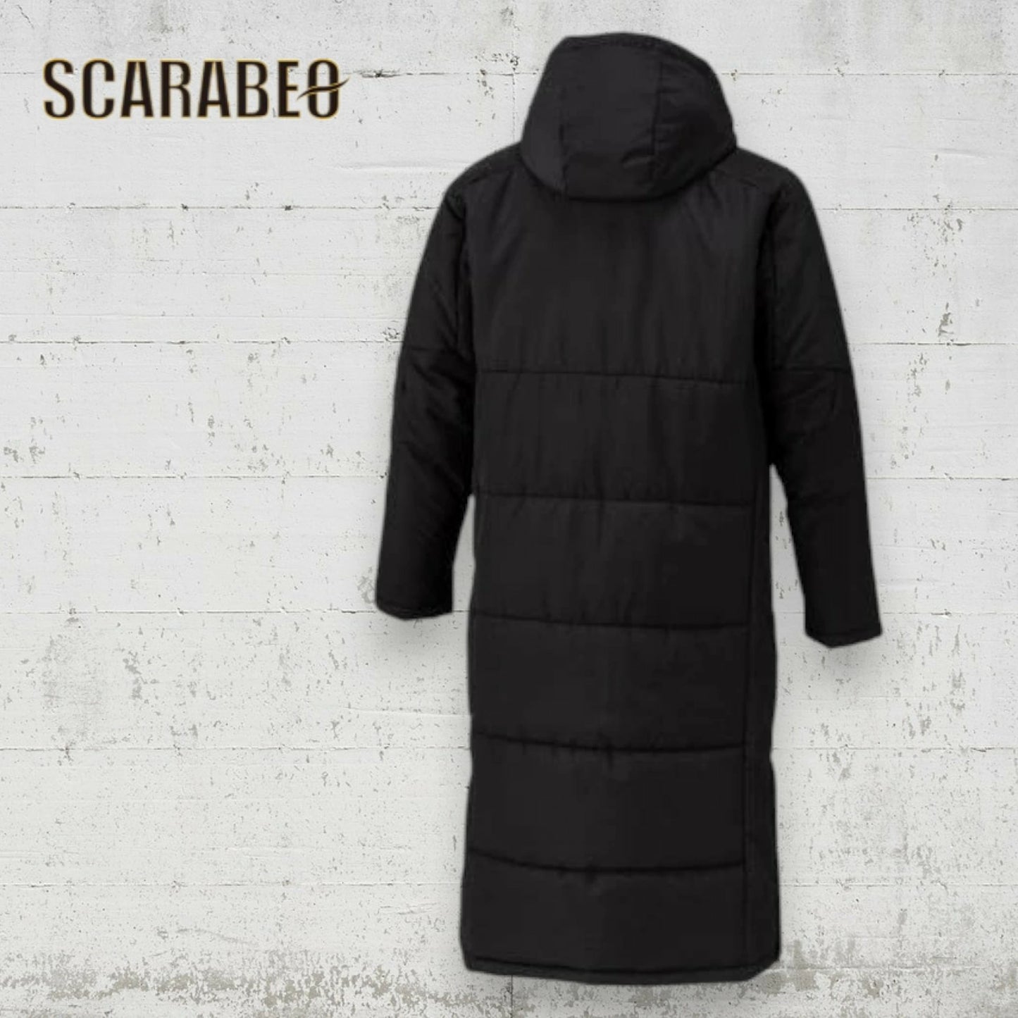 ミズノ ユニセックス テックフィルブレスサーモコート 中綿ロングコート 保温 吸湿発熱 軽量 防寒 冬 観戦用 フード脱着 ブラック mizuno 32mec55009