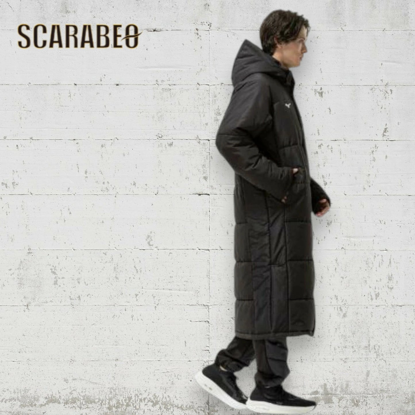 ミズノ ユニセックス テックフィルブレスサーモコート 中綿ロングコート 保温 吸湿発熱 軽量 防寒 冬 観戦用 フード脱着 ブラック mizuno 32mec55009