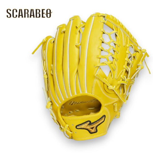 硬式グラブ ミズノプロ CRAFTED Edition 外野手用 ヌートバー型 18N ナチュラル 牛革 日本製 1AJGH33017 1ajgh33017-47