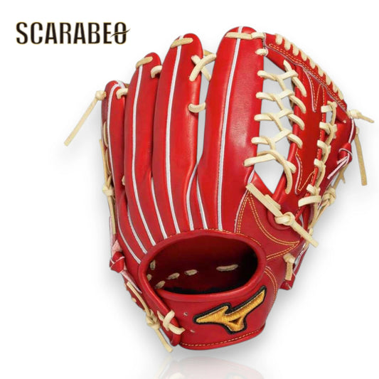 ミズノプロ 硬式グラブ Classic 限定カラー 外野手用 18N ブリック×ブロンド 牛革 日本製 グラブ袋付き 1AJGH33107 1ajgh33107-4680