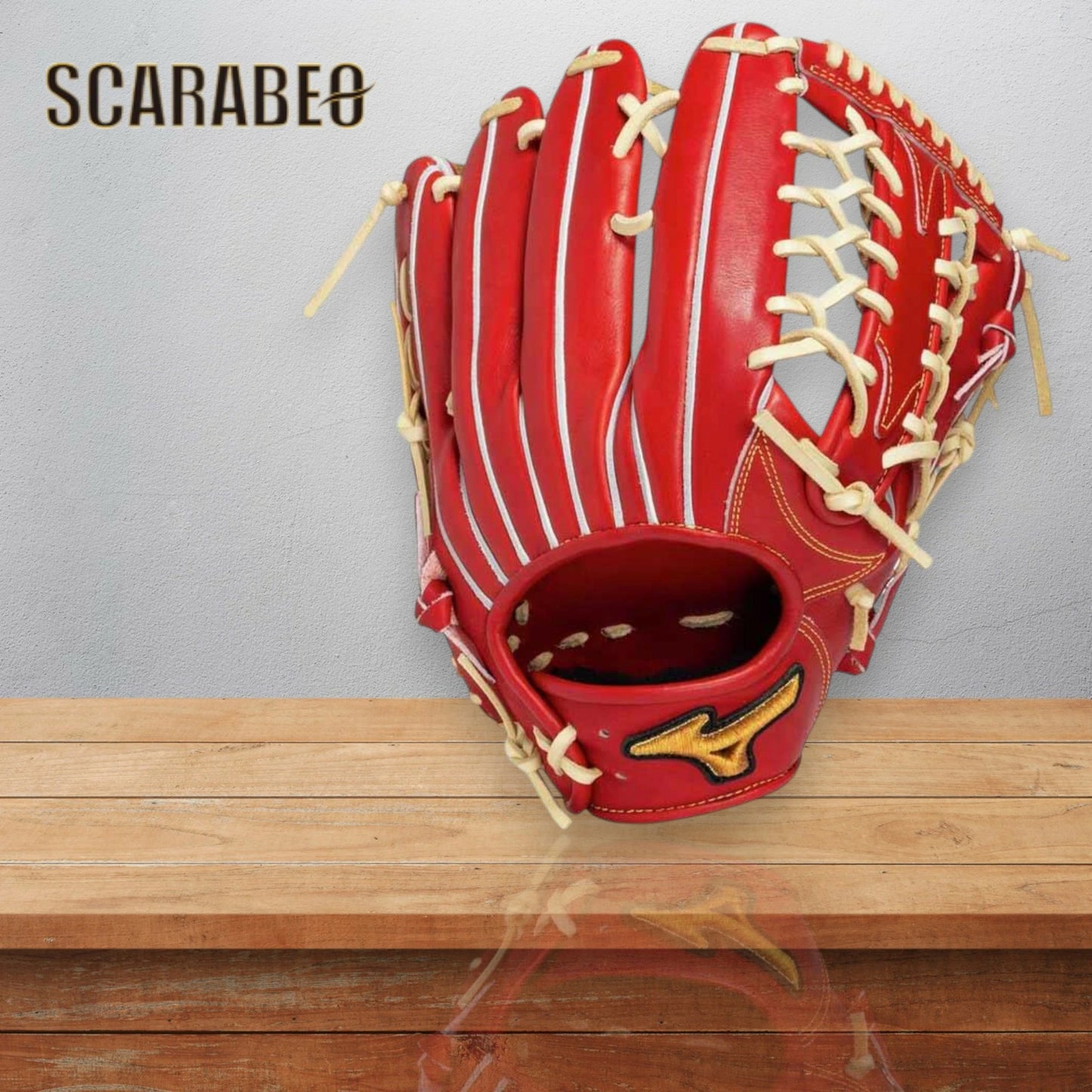 ミズノプロ 硬式グラブ Classic 限定カラー 外野手用 18N ブリック×ブロンド 牛革 日本製 グラブ袋付き 1AJGH33107 1ajgh33107-4680