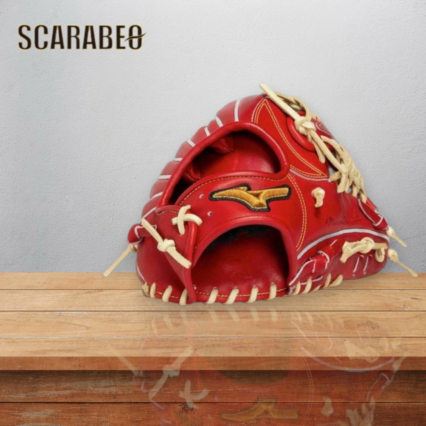 ミズノプロ 硬式グラブ Classic 限定カラー 外野手用 18N ブリック×ブロンド 牛革 日本製 グラブ袋付き 1AJGH33107 1ajgh33107-4680