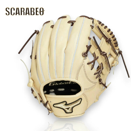 グローバルエリート 硬式グラブ プロフェッショナルセレクション 坂本型 内野手用 サイズ9 ブロンド×ブラウン 牛革 1AJGH33303 ユニセックス 1ajgh33303-8057
