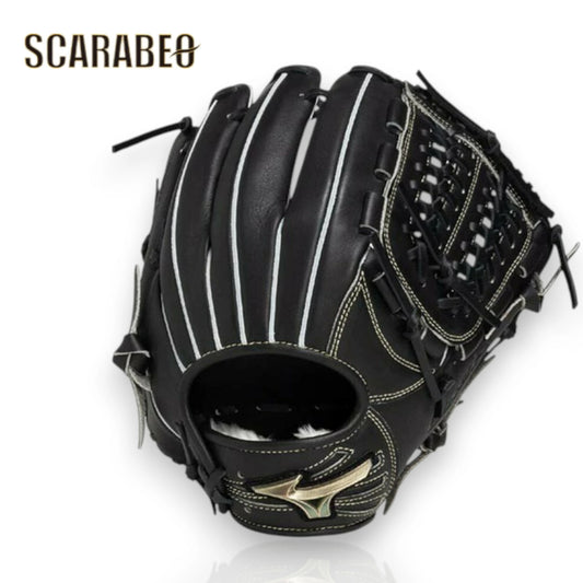 ミズノ グローバルエリート 軟式グラブ 内野手用 Hselection SIGNA サイズ9 ブラック 牛革 フィリピン製 1AJGR33403 1ajgr33400-09